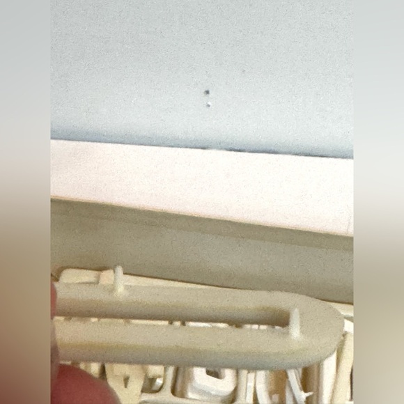 Vintage Plastic Tack-Back Letters WHITE Upper Case Perfection Form Co - Picture 7 of 9